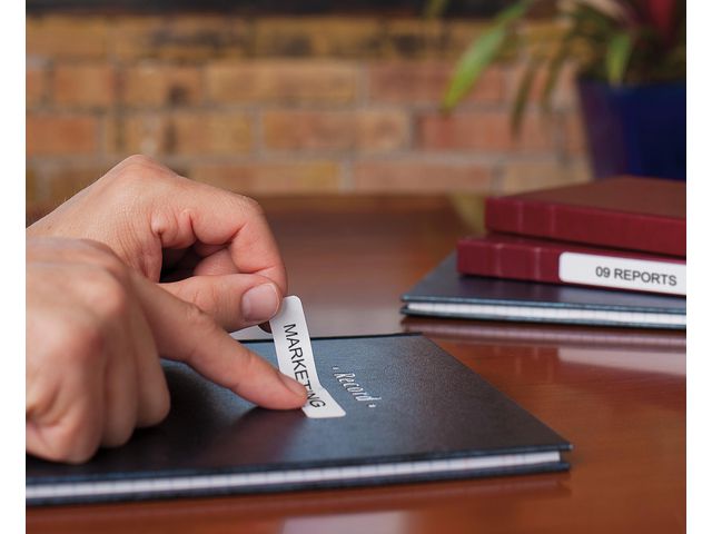 Etikett DYMO hängmapp 50x12mm 220/fp